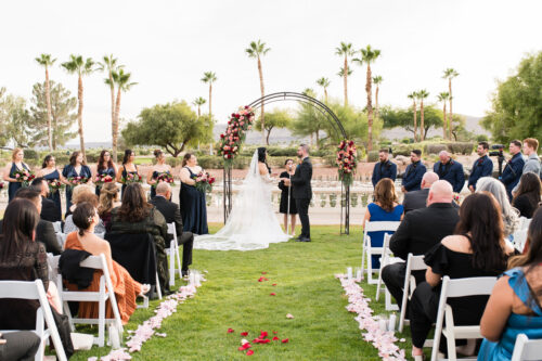 Bride & Groom Ceremony Site at Siena Golf Club in Las Vegas